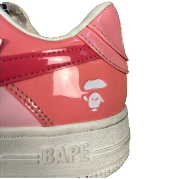 A Bathing Ape Bape Sta Y2K Pink Hype Sneakers - Picture 5 of 9